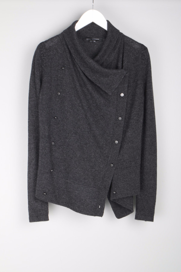 Skull Cashmere Clove Drape Cardigan Skull Cashmere Clove Drape Cardigan