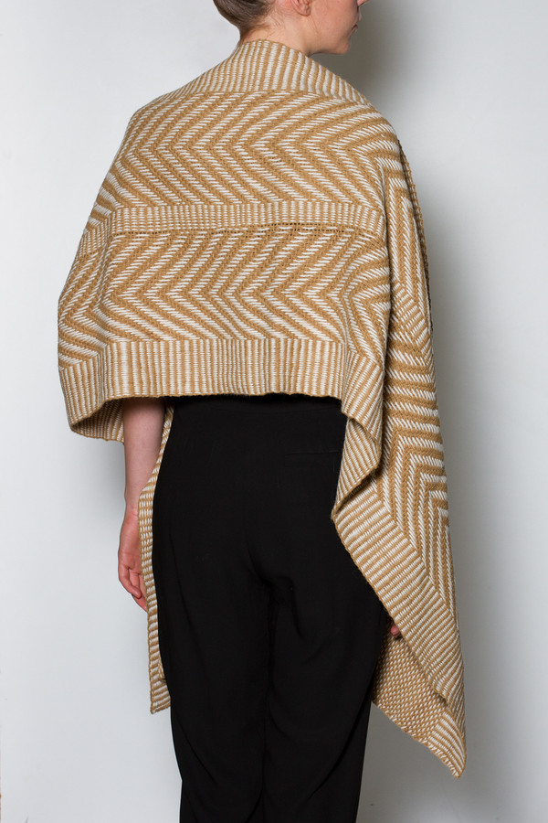 Shawl Chevron Wool Blend Shawl Chevron Wool Blend