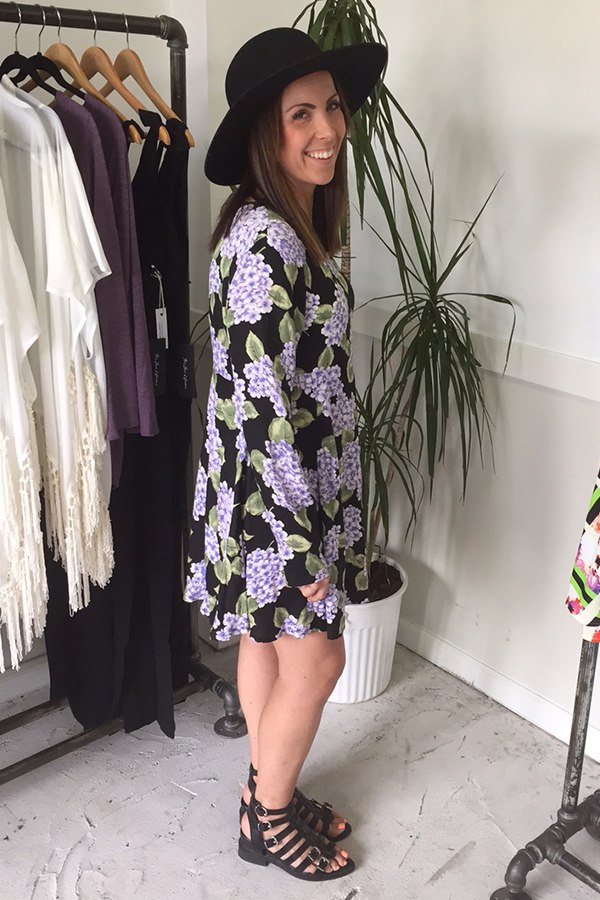 Hydrangea Long Sleeve Dress Hydrangea Long Sleeve Dress