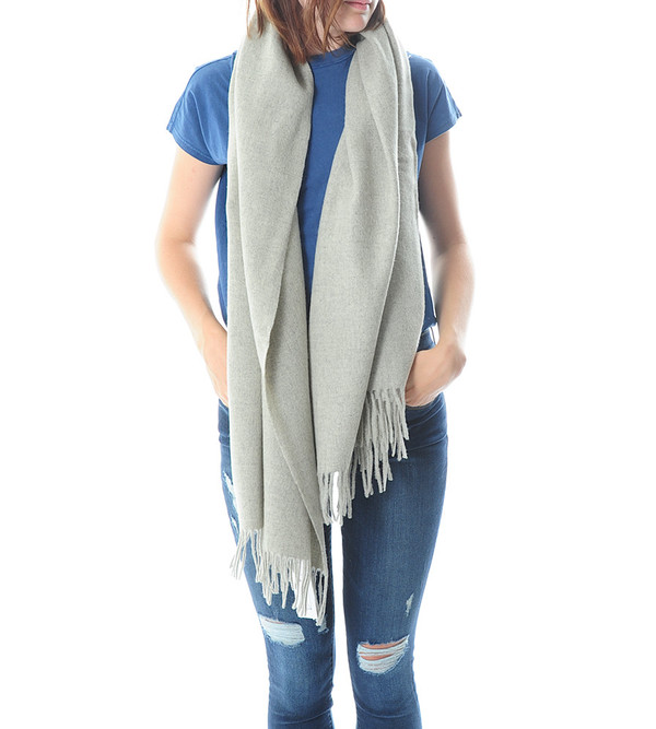 Won Hundred Grey Melange Caden Wool Scarf Won Hundred Grey Melange Caden Wool Scarf