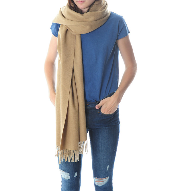 Won Hundred Tan Caden Wool Scarf Won Hundred Tan Caden Wool Scarf