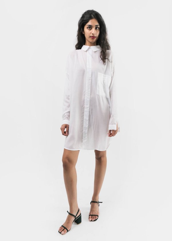Suzanne Rae - Oversized Button Back Collared Shirt Suzanne Rae - Oversized Button Back Collared Shirt