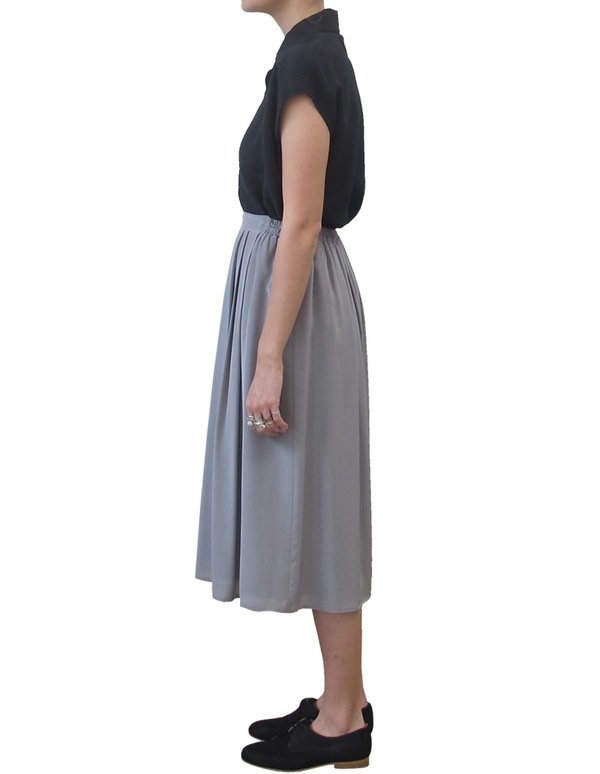 Ali Golden MIDI SKIRT | Gray Ali Golden MIDI SKIRT | Gray
