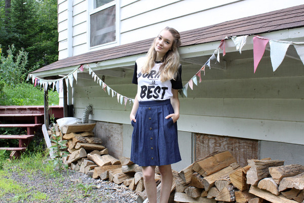 Birds of North America Brushrunner Skirt Dark Denim Birds of North America Brushrunner Skirt Dark Denim
