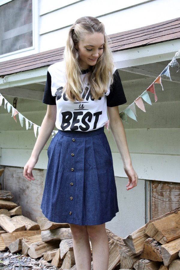 Birds of North America Brushrunner Skirt Dark Denim Birds of North America Brushrunner Skirt Dark Denim