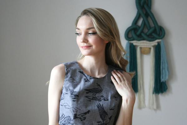 Birds of North America Greenlet Top (Black Toile) Birds of North America Greenlet Top (Black Toile)