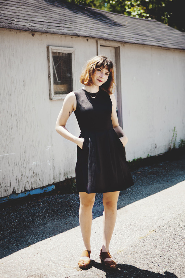 Birds of North America Sunbittern Dress Black Birds of North America Sunbittern Dress Black