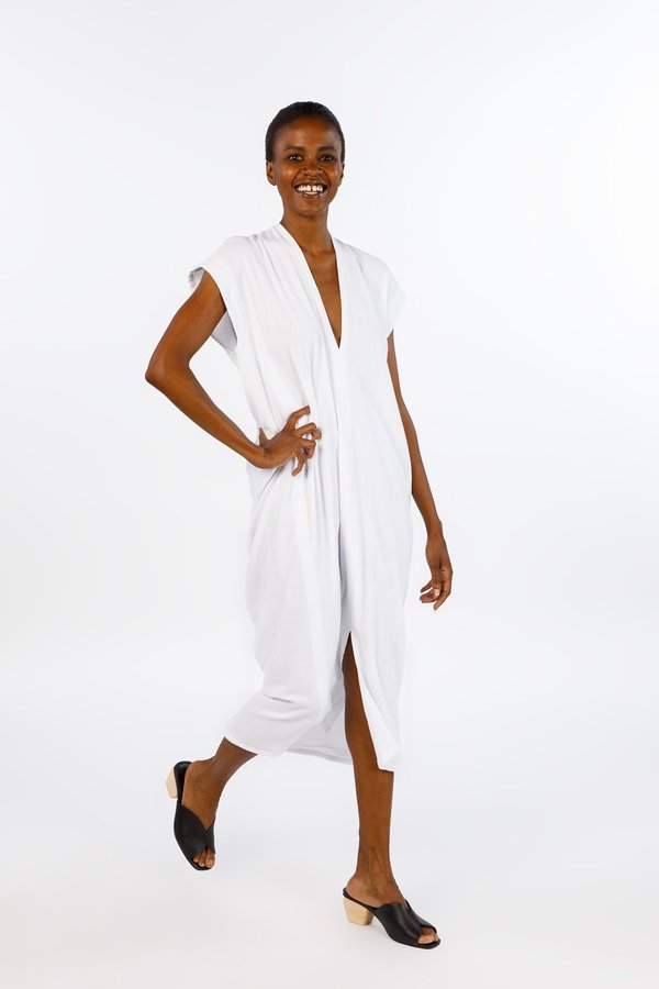 Miranda Bennett White Vision Dress, Double Gauze Miranda Bennett White Vision Dress, Double Gauze