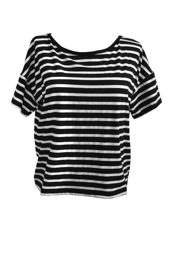 Kain Stripe Tee in Black & White Kain Stripe Tee in Black & White