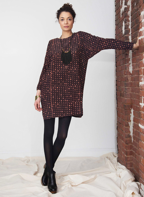 Seek Collective Sara dress | Black/pink portals print Seek Collective Sara dress | Black/pink portals print
