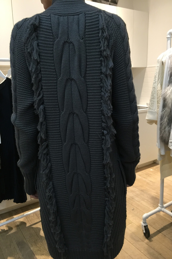 Tess GIberson Chunky cardigan with fringe Tess GIberson Chunky cardigan with fringe