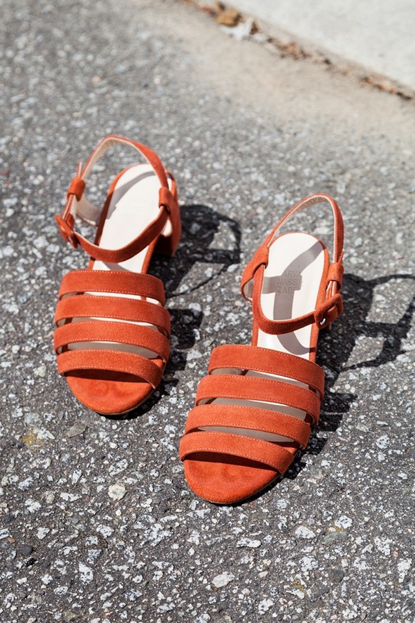 Maryam Nassir Zadeh Palma Low Sandal | coral suede Maryam Nassir Zadeh Palma Low Sandal | coral suede