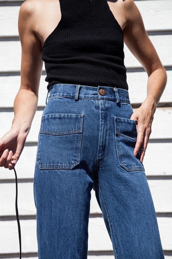 Caron Callahan Dunaway Jean | stonewashed denim Caron Callahan Dunaway Jean | stonewashed denim