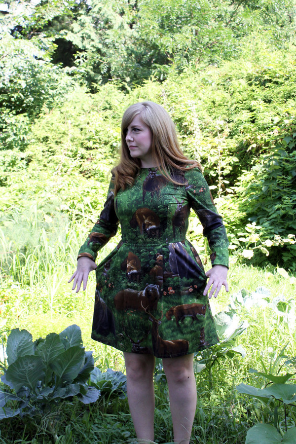 Birds of North America Puffbird Dress (Woods) Birds of North America Puffbird Dress (Woods)