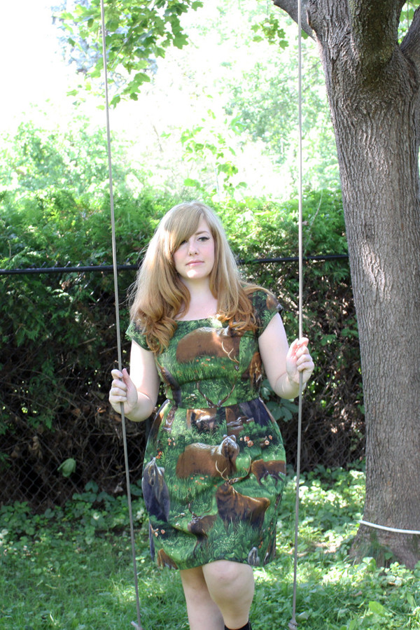 Birds of North America Macaw Dress (Woods) Birds of North America Macaw Dress (Woods)