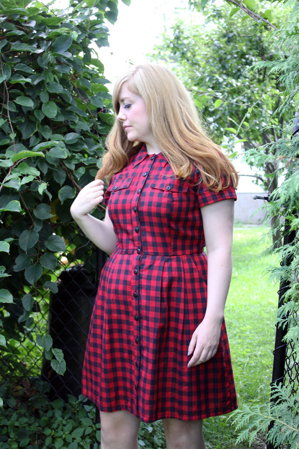 Birds of North America Visorbearer Dress (Buffalo Check) Birds of North America Visorbearer Dress (Buffalo Check)