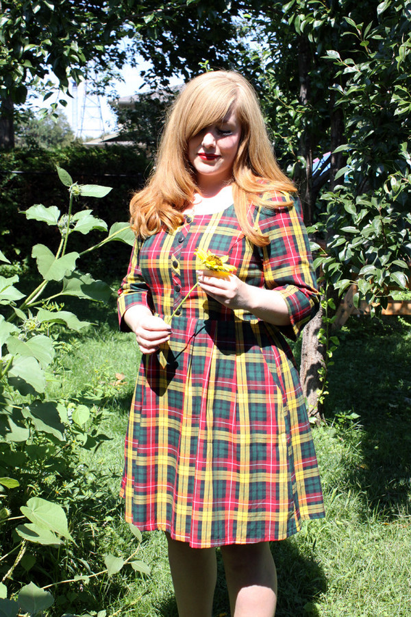 Birds of North America Wood Rail Dress (Buchanan Plaid) Birds of North America Wood Rail Dress (Buchanan Plaid)