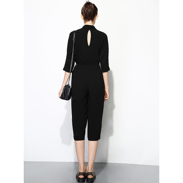 FEW MODA Minimalist Belted Jumpsuit FEW MODA Minimalist Belted Jumpsuit