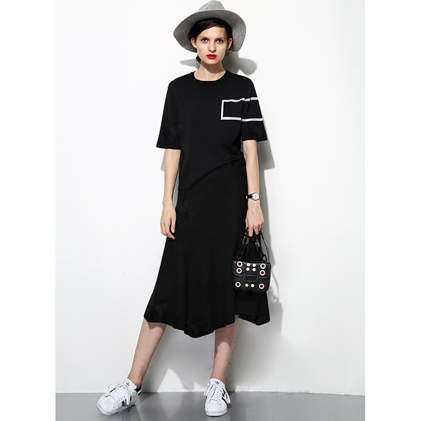 Textred Uneven Skirt Textred Uneven Skirt
