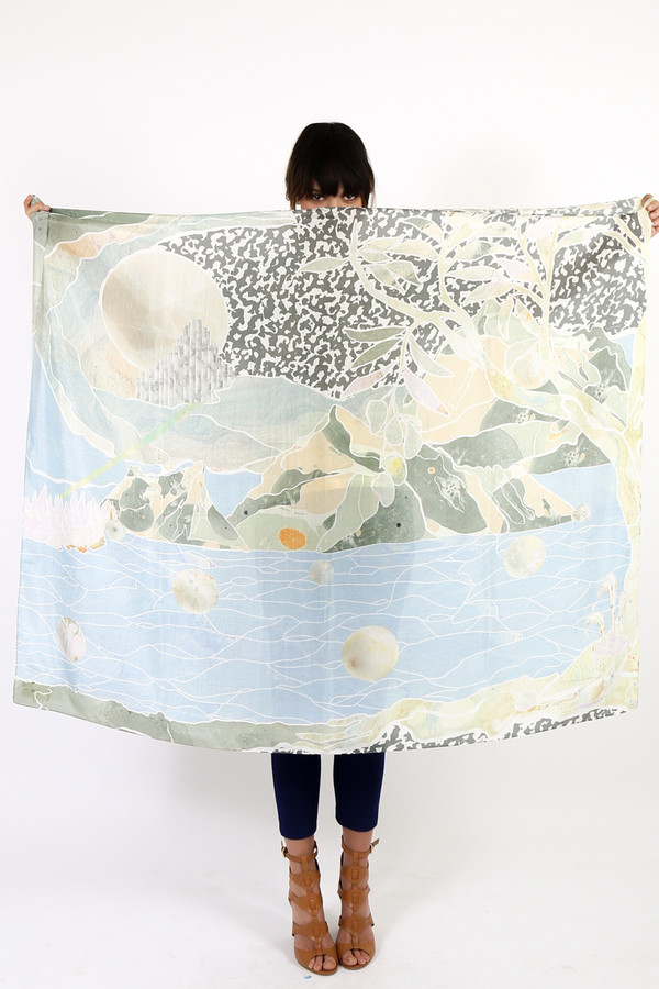 Nanushka Love Printed Scarf Nanushka Love Printed Scarf