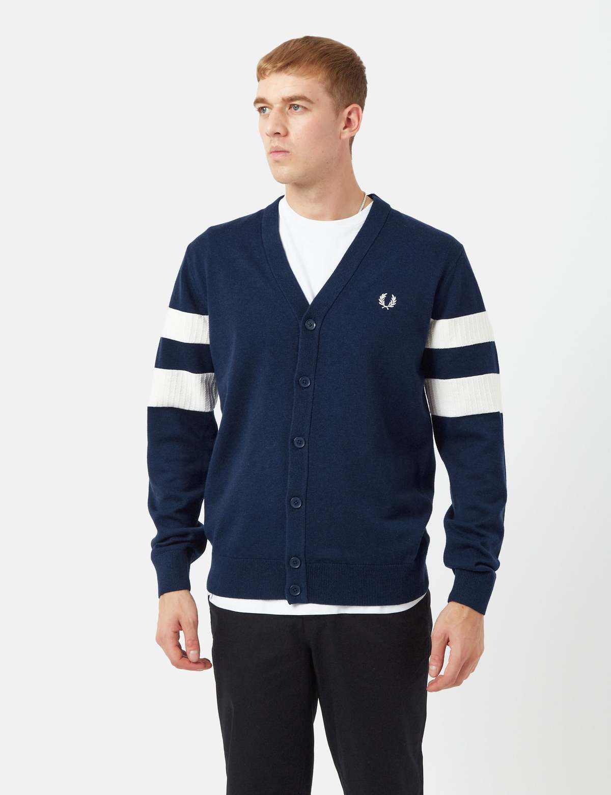 Fred Perry Tipped Sleeve Cardigan 