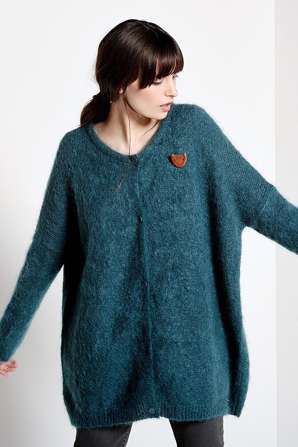 DES PETITS HAUTS ACHANTE FEATHER CARDIGAN DES PETITS HAUTS ACHANTE FEATHER CARDIGAN