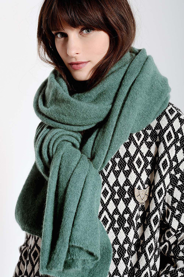 DES PETITS HAUTS BRISILIE SKY BLUE SCARF DES PETITS HAUTS BRISILIE SKY BLUE SCARF
