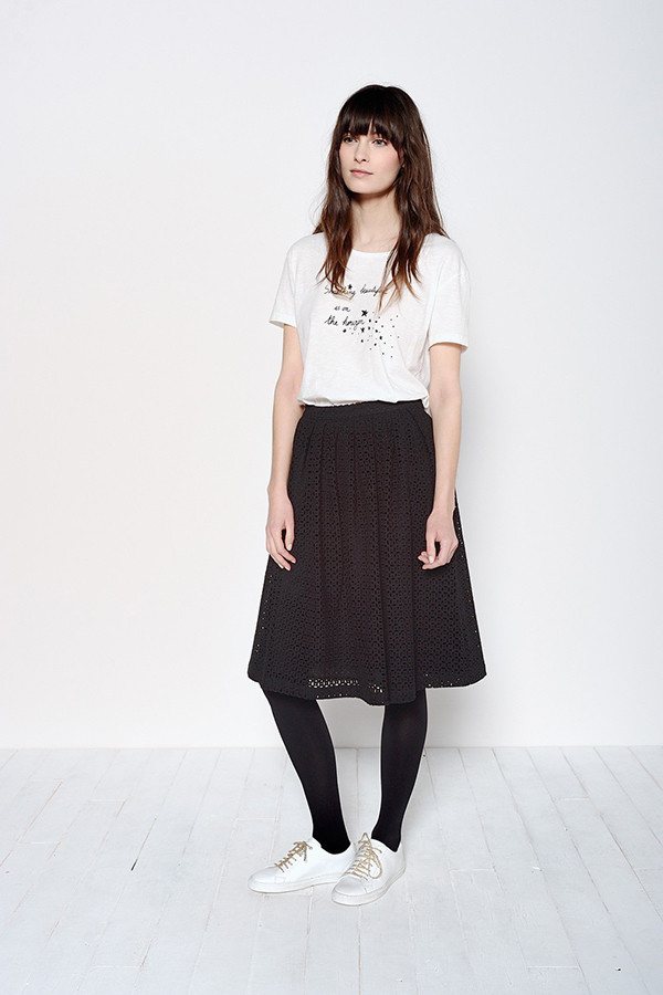 DES PETITS HAUTS RISMON WHITE T-SHIRT DES PETITS HAUTS RISMON WHITE T-SHIRT