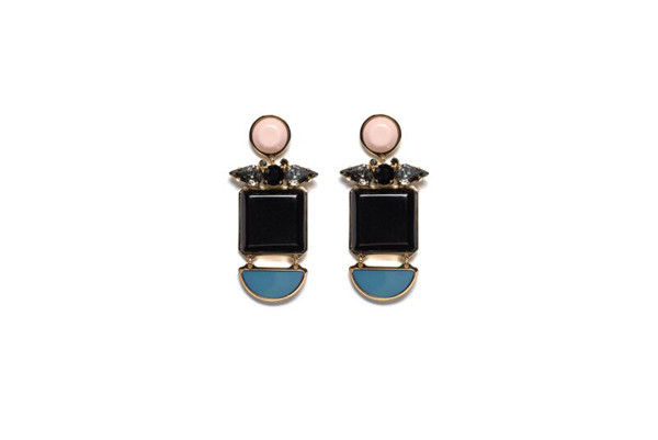 LIZZIE FORTUNATO BLUE MOON EARRINGS LIZZIE FORTUNATO BLUE MOON EARRINGS
