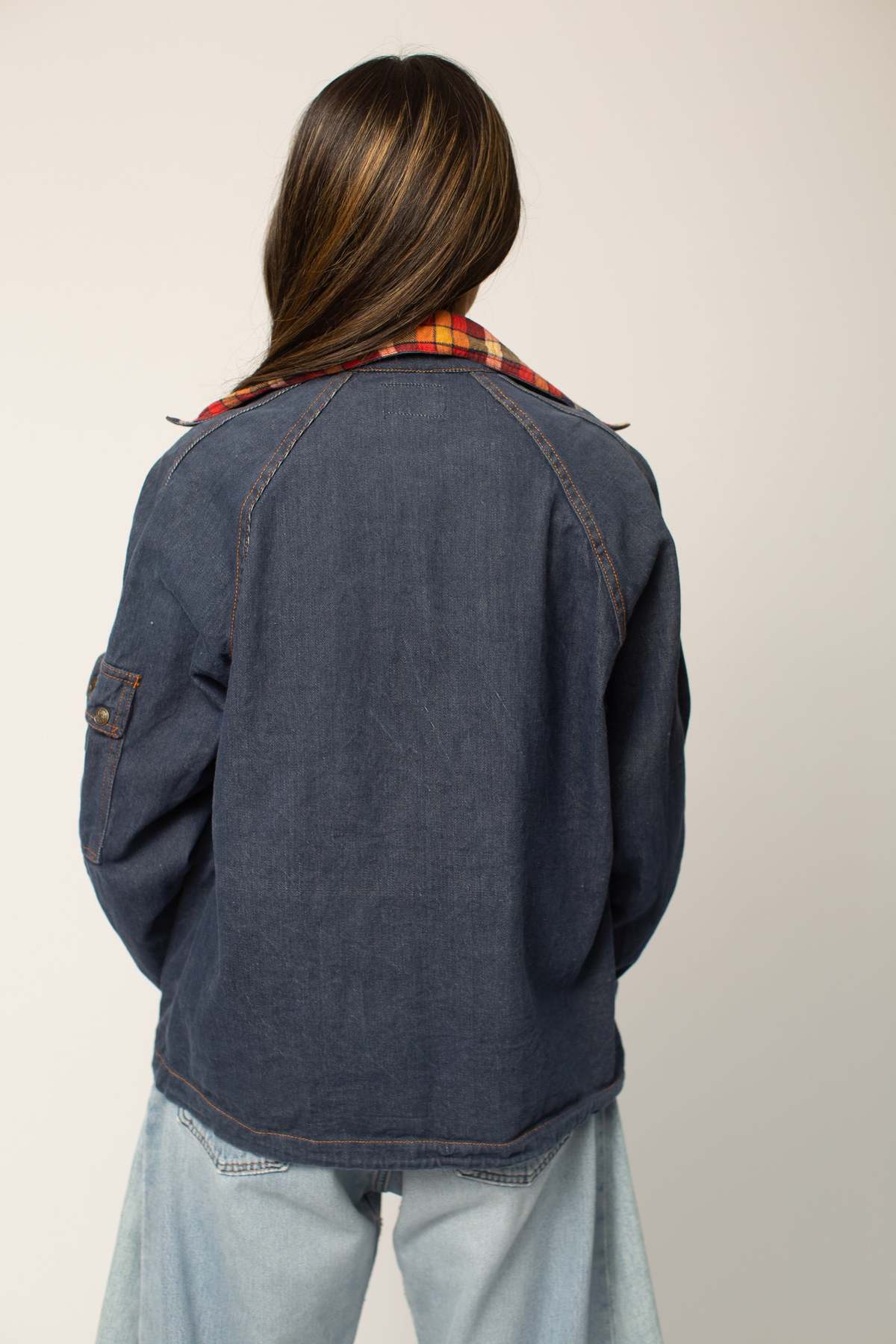 Flanel Lined Denim Jacket Garmentory
