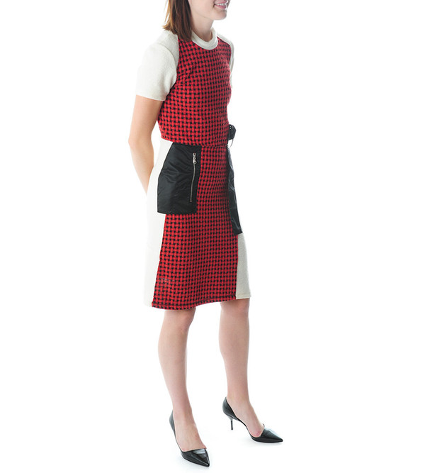 3.1 Phillip Lim Collage Dress w Wool Combo & Flight Pocket 3.1 Phillip Lim Collage Dress w Wool Combo & Flight Pocket