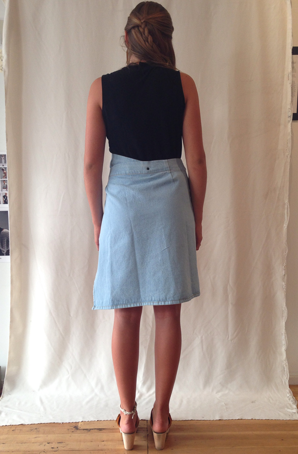 Objects Without Meaning Wrap Denim Skirt Objects Without Meaning Wrap Denim Skirt