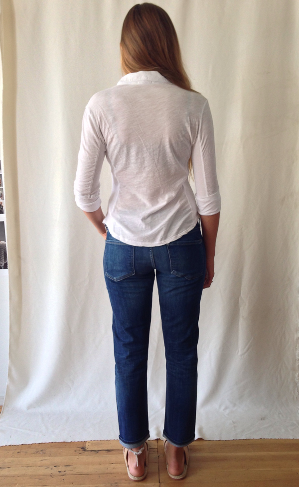 James Perse Contrast Panel Shirt James Perse Contrast Panel Shirt