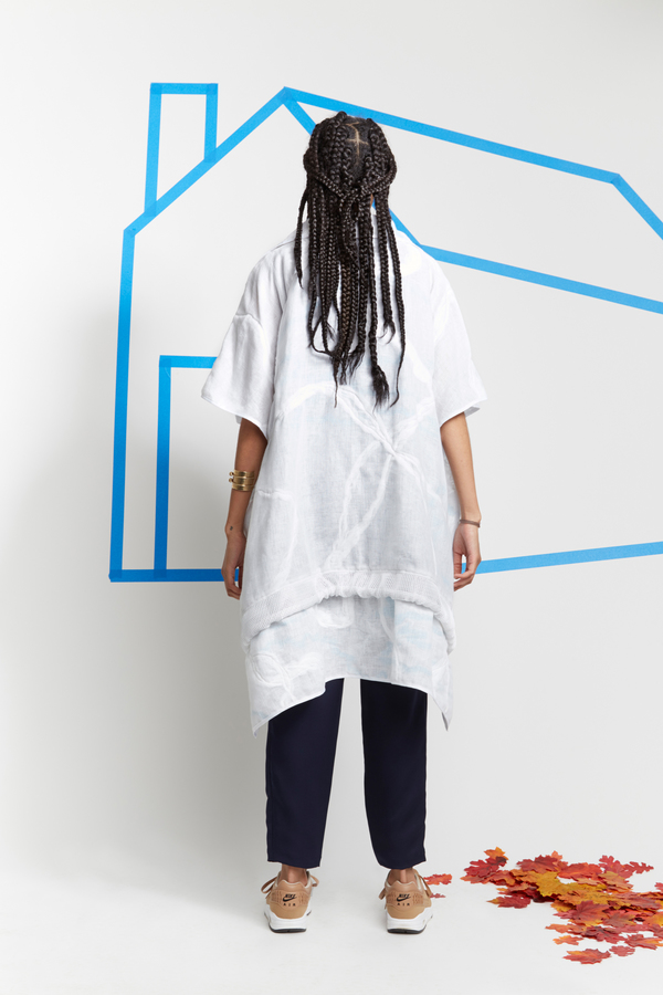 SCAPES NY Quilted Linen Parka SCAPES NY Quilted Linen Parka