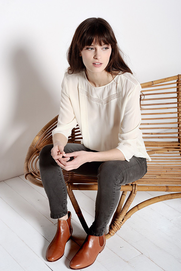 Des Petits Hauts GUPI ECRU SHIRT Des Petits Hauts GUPI ECRU SHIRT