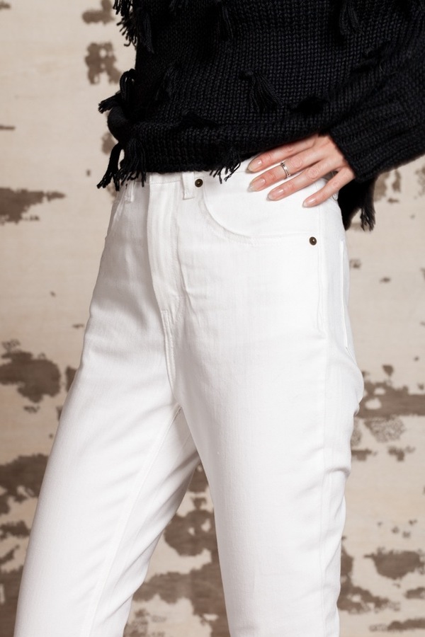 Apiece Apart Highwaist Matchstick Trouser - white Apiece Apart Highwaist Matchstick Trouser - white
