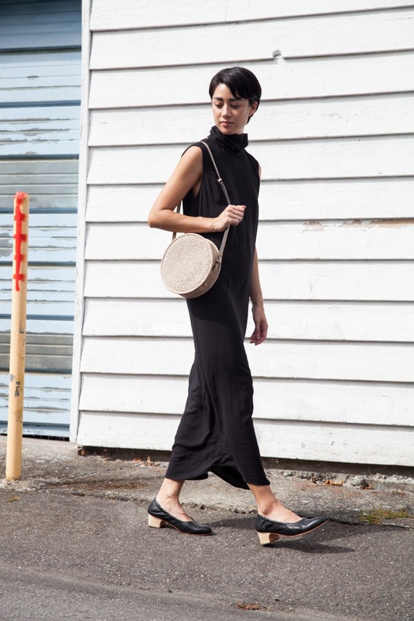 Jesse Kamm Stack Dress | black Jesse Kamm Stack Dress | black