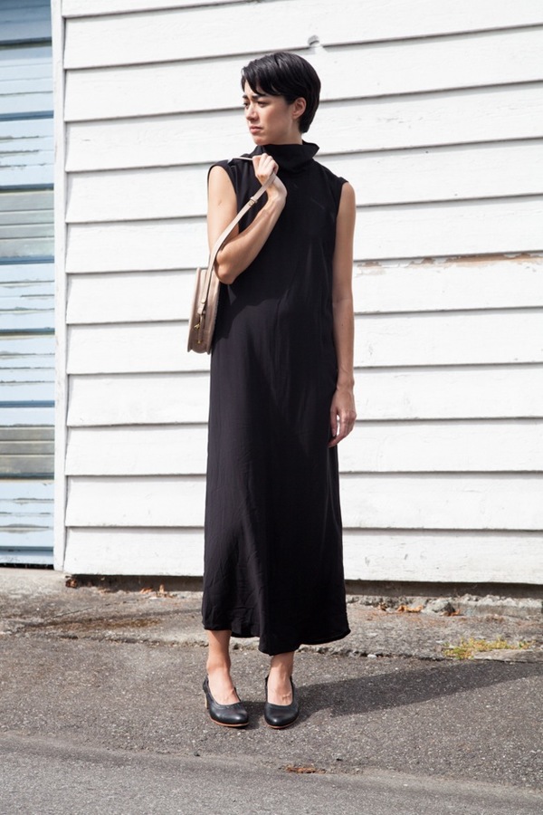 Jesse Kamm Stack Dress | black Jesse Kamm Stack Dress | black