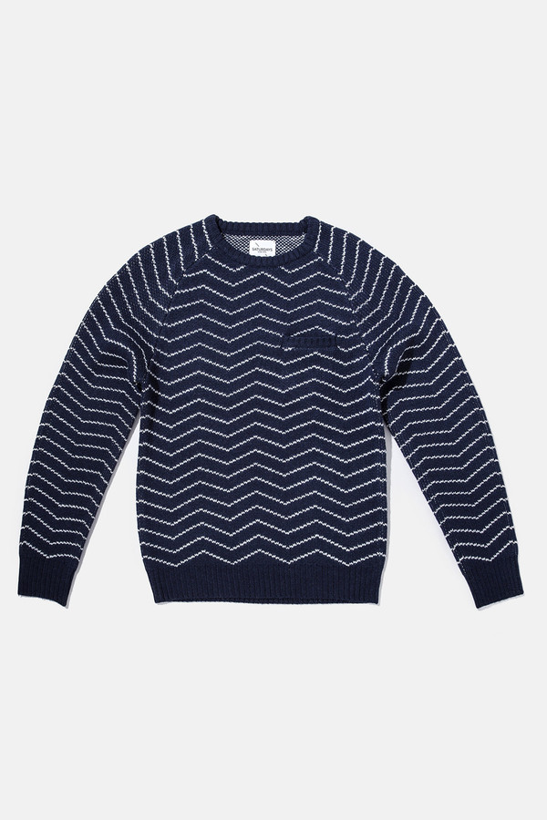 Men's Saturdays Surf NYC Keith Zig Zag Sweater Men's Saturdays Surf NYC Keith Zig Zag Sweater