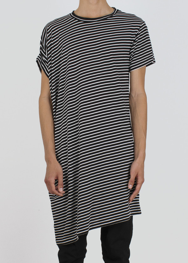 Unisex complexgeometries ebb tunic | b&w stripe Unisex complexgeometries ebb tunic | b&w stripe