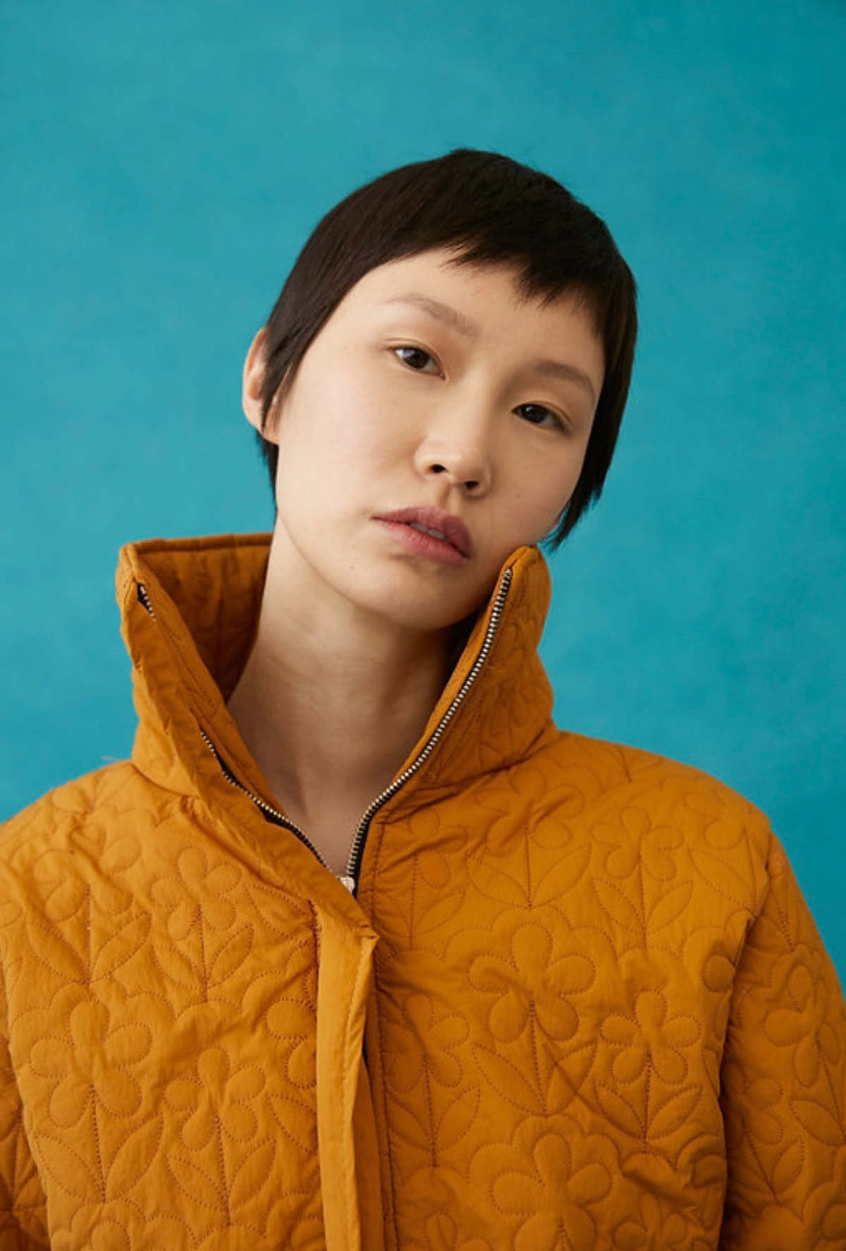 Tach Clothing Kika Floral Quilted Jacket Tan Garmentory