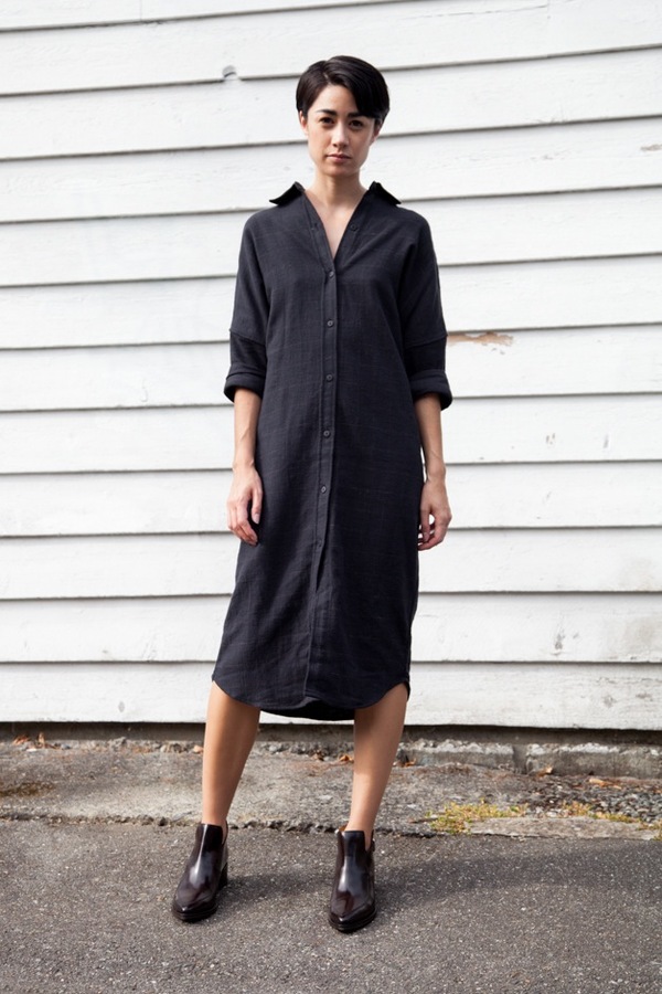 Jesse Kamm Day Shift | charcoal plaid Jesse Kamm Day Shift | charcoal plaid
