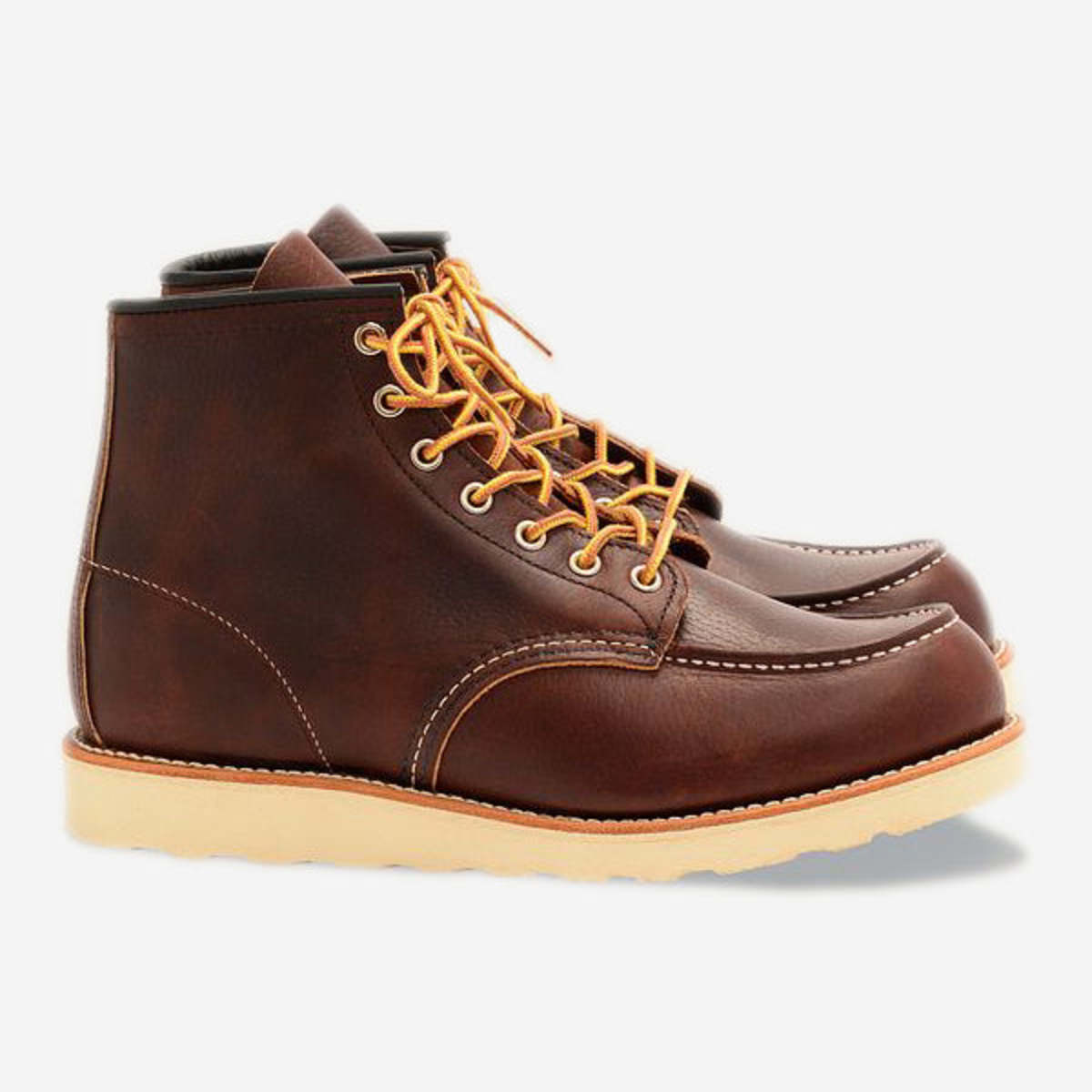 Red Wing Shoes Classic Moc 6 inch Leather Boots - Briar Oil Slick Brown