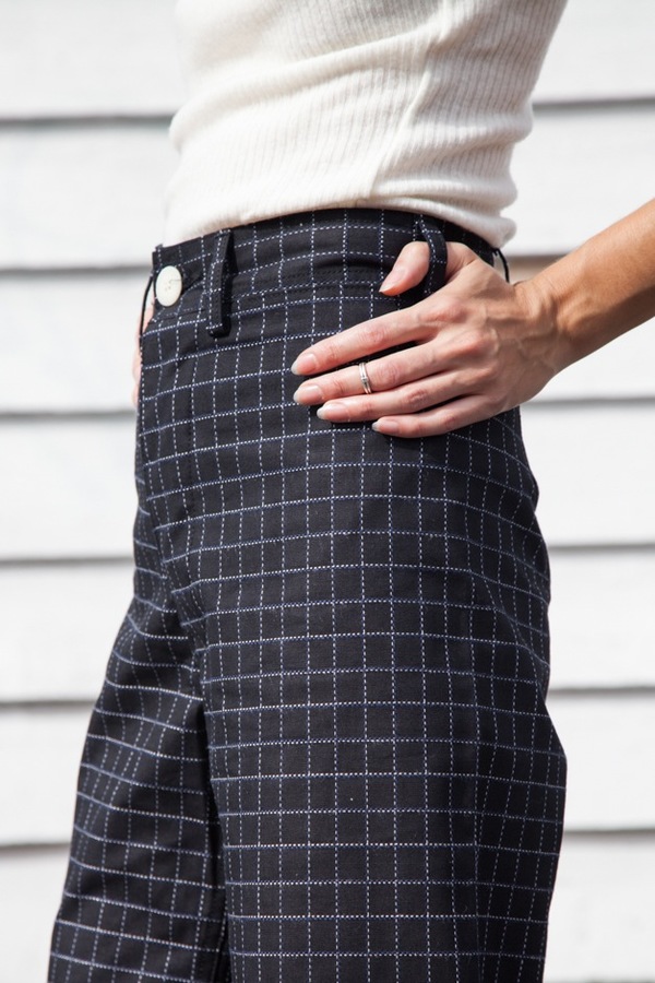 Jesse Kamm Sailor Pant | black windowpane Jesse Kamm Sailor Pant | black windowpane