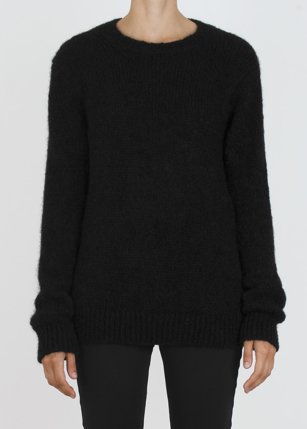 Unisex complexgeometries husk sweater | black Unisex complexgeometries husk sweater | black