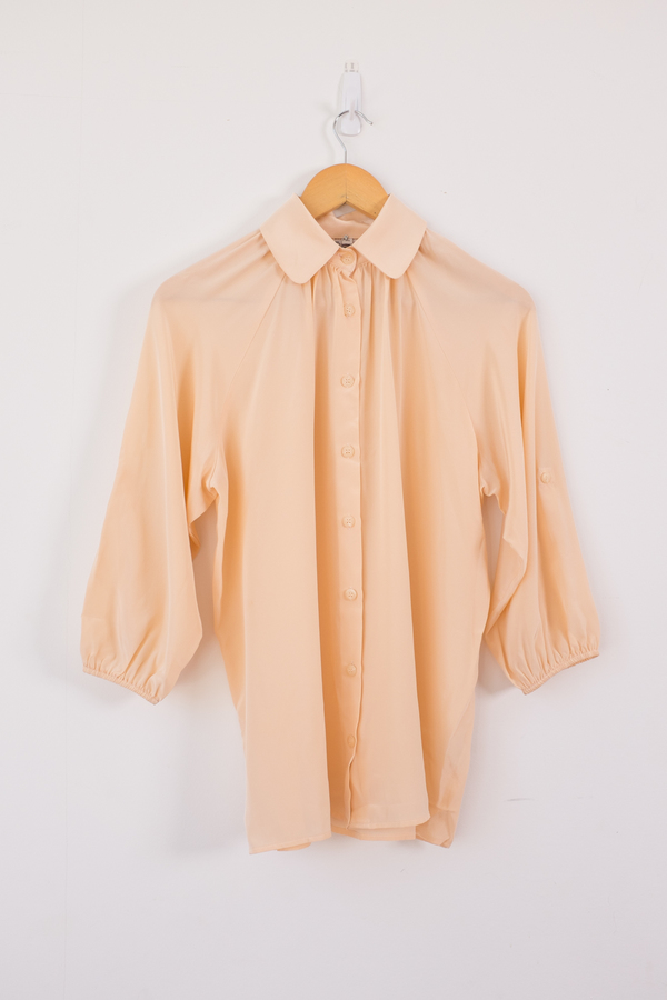 Tucker Long Collared Blouse Tucker Long Collared Blouse